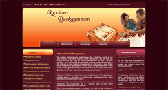 Desktop Screenshot of mexicanbackgammon.com