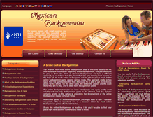 Tablet Screenshot of mexicanbackgammon.com